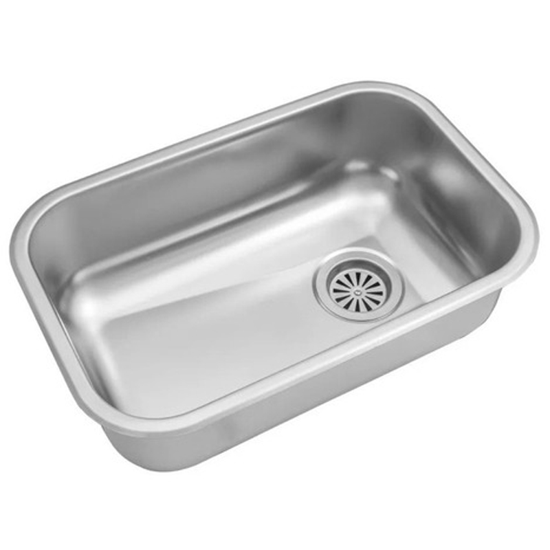 Pileta cocina simple acero inoxidable 430 pulido estandar sobrepuesta 520mm x 320mm x 150mm