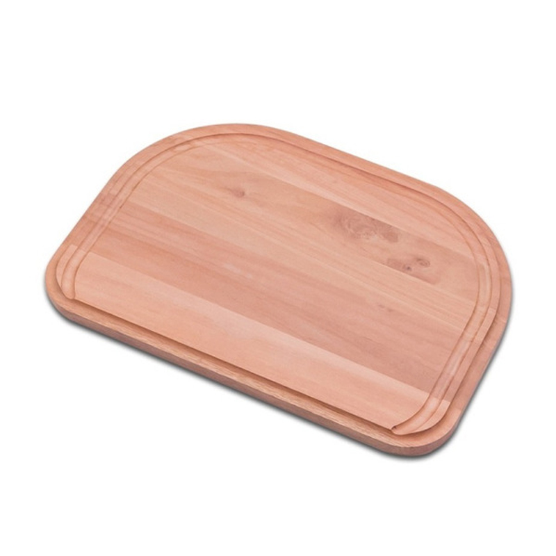 Tabla picar rectangular esquinas ovaladas madera mate accesorio pileta apoyo 372mm x 260mm