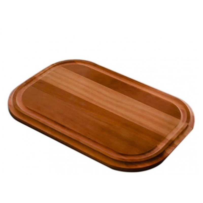 Tabla picar rectangular madera mate accesorio pileta apoyo 375mm x 235mm