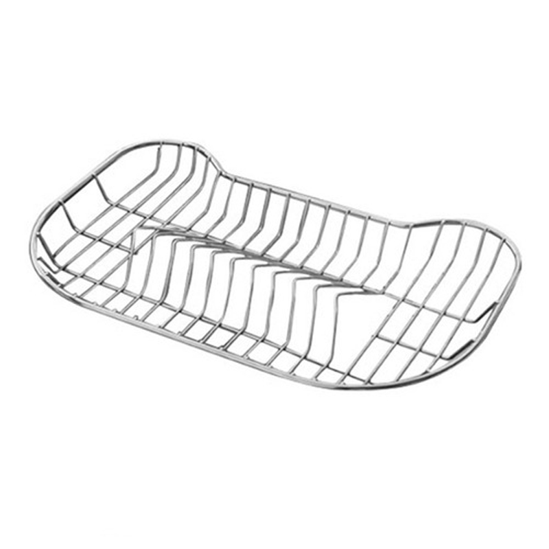 Canasto secaplato acero inoxidable cromado brillante accesorio piletas encastre 440mm x 280mm