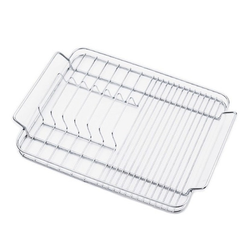 Escurre platos acero inoxidable cromado brillante accesorio piletas encastre 330mm x 280mm