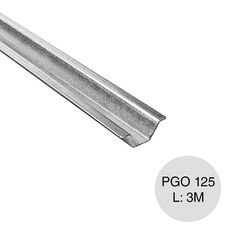 Perfil steel framing PGO 125 omega galvanizado 0.90mm x 125mm x 3m