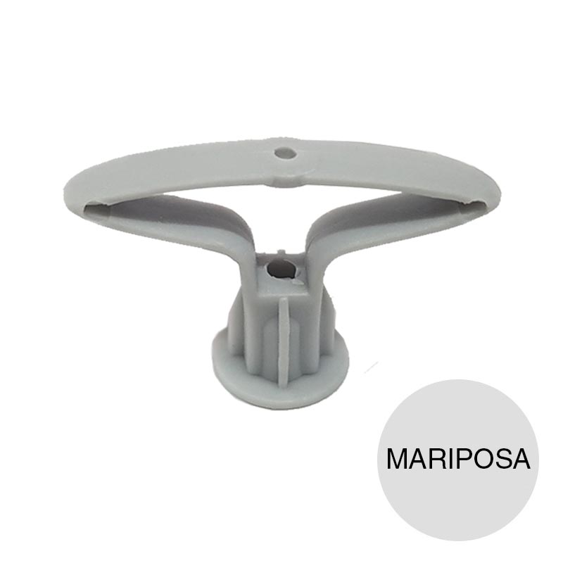 Taco tarugo nylon mariposa cielorraso ladrillo hueco