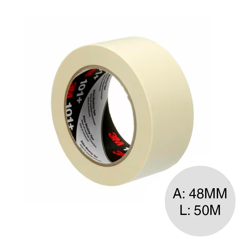 Cinta enmascarar papel Basica 101 blanco rollo 48mm x 50m