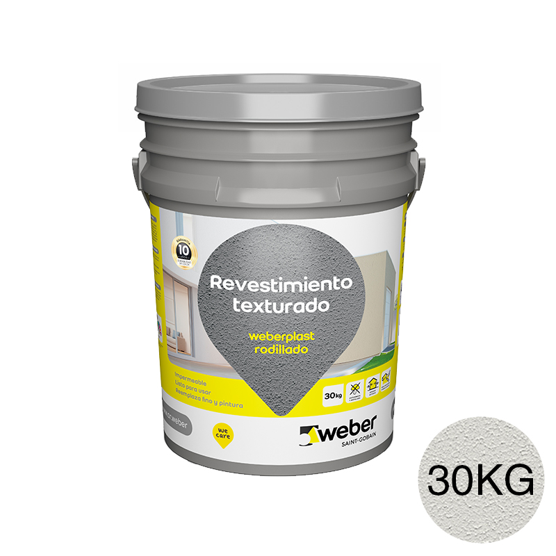Weberplast rodillado gris perla x 30kg