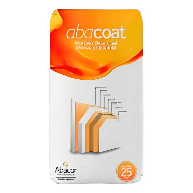 Mortero base coat Abacoat monocomponente gris bolsa x 25kg