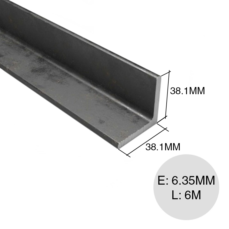 Perfil angulo alas iguales estructural 6m x 1 1/2" x 1/4"