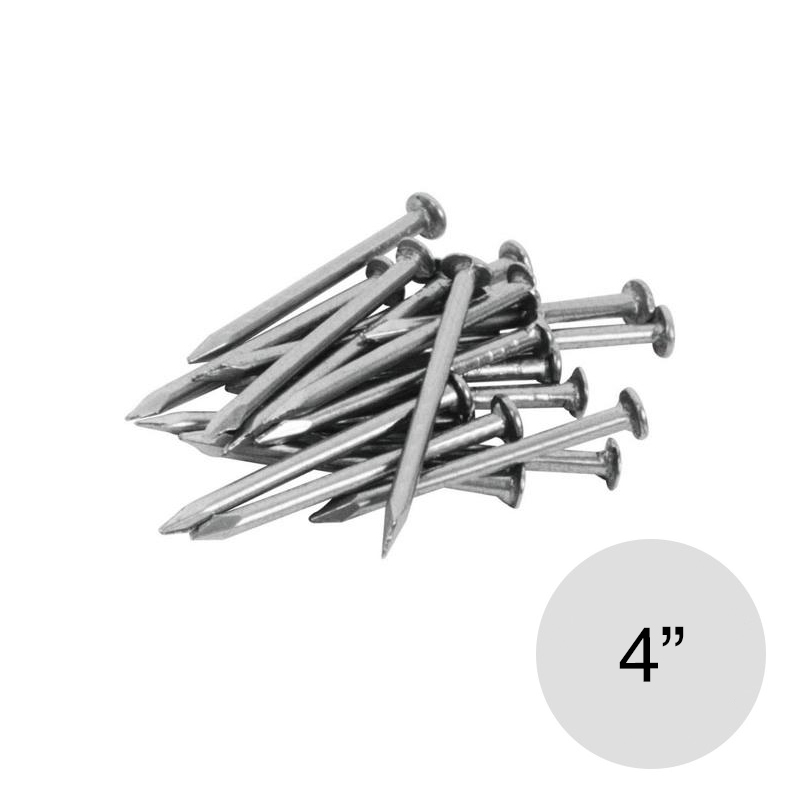 Clavo acero punta paris 4" bolsa x 1kg
