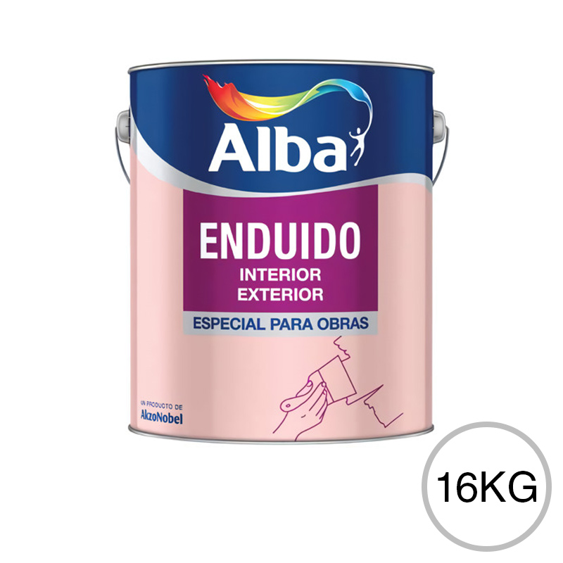 Enduido acrilico exterior interior blanco mate lata x 16kg