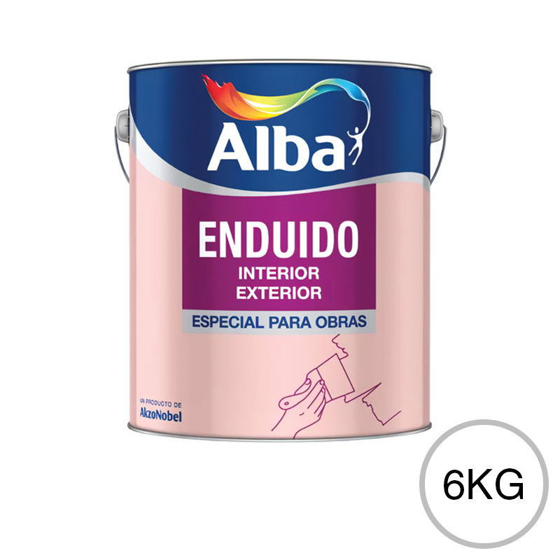 Enduido acrilico exterior interior blanco mate lata x 6kg