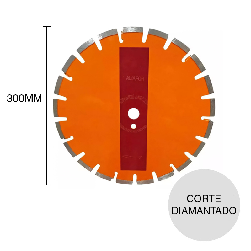 Disco corte diamantado Concreto Abrasivo ø 12" - ø 300mm