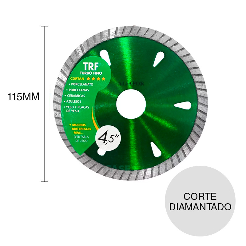 Disco corte diamantado TRF fino ø 4.5" - ø 115mm