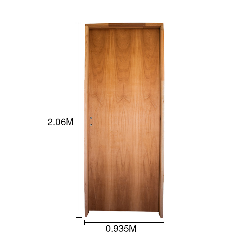 Puerta interior izquierda 90 placas cedro marco euca 6" d/contacto 935mm x 2.06m