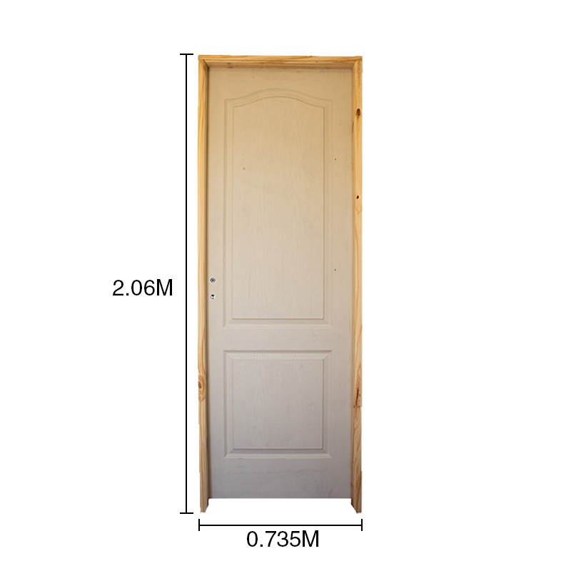 Puerta interior izquierda 70 Prestige marco pino 6" d/contacto 735mm x 2.06m