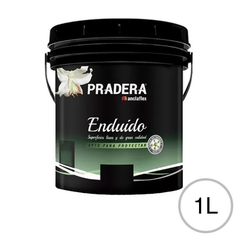 Enduido plastico Pradera interior blanco mate balde x 1l