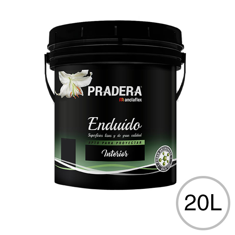 Enduido plastico Pradera interior blanco mate balde x 20l