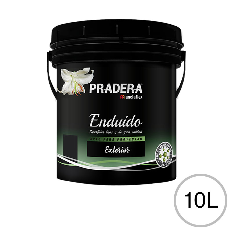 Enduido plastico Pradera exterior blanco mate balde x 10l