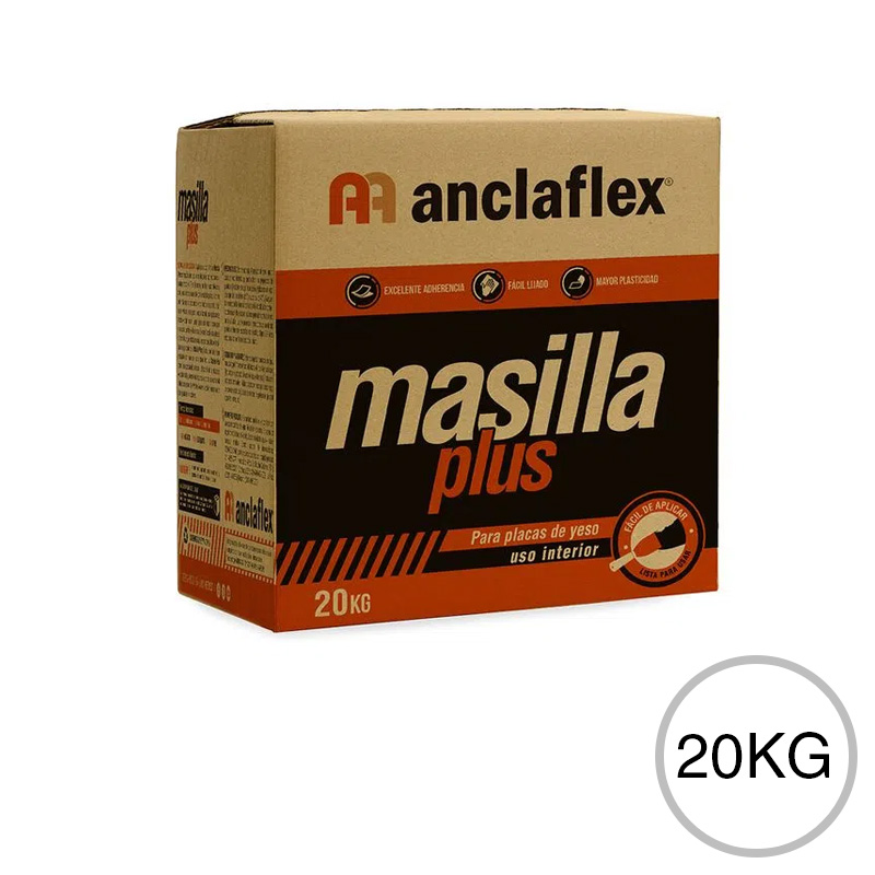 Masilla tomado juntas construccion seco y terminacion interior Plus lista para usar caja x 20kg