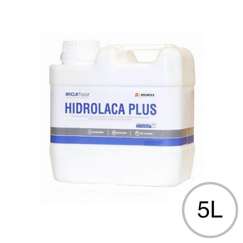 Hidrolaca plus Anclafloor pisos interior transparente brillante bidon x 5l