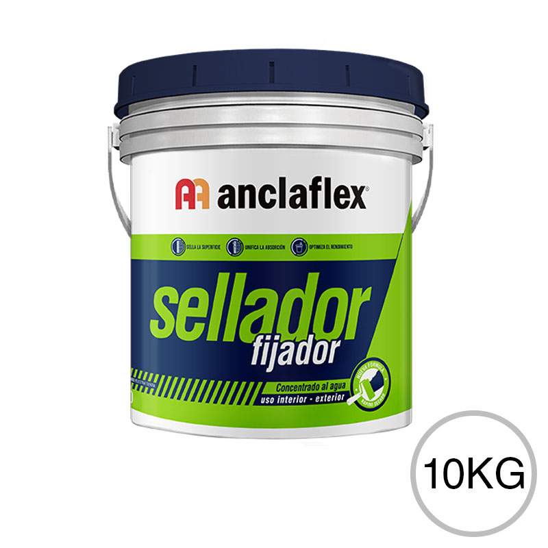 Fijador sellador concentrado al agua Pradera exterior interior transparente mate balde x 10kg