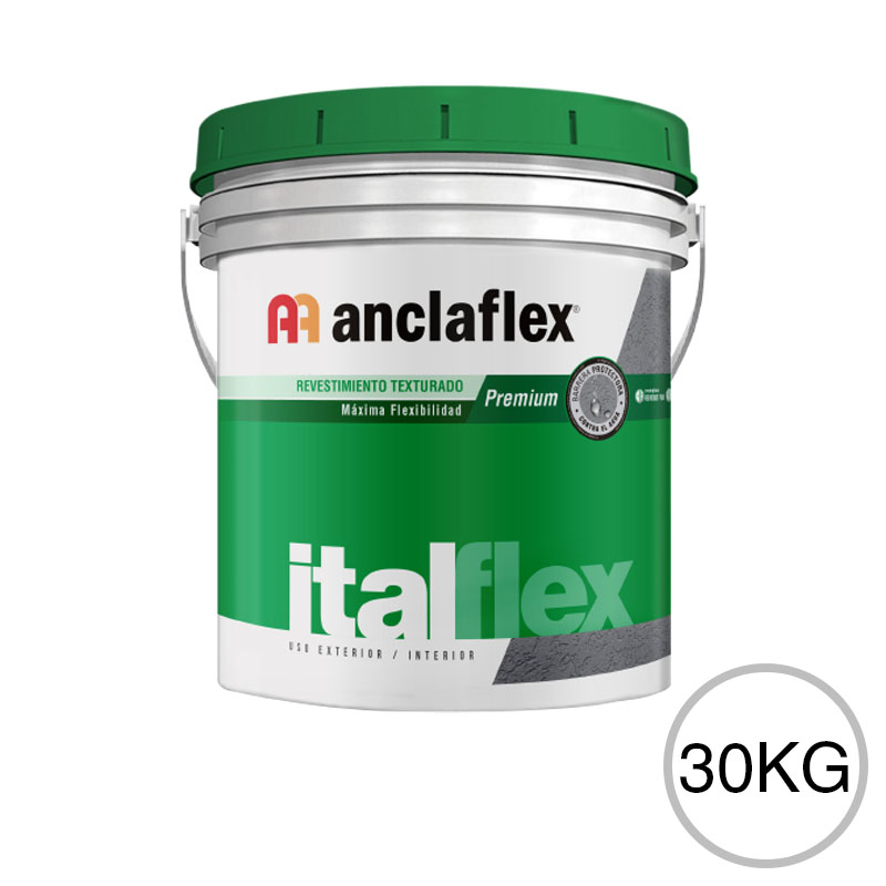 Revestimiento plastico texturado Italflex textura mediana 400ai balde x 30kg