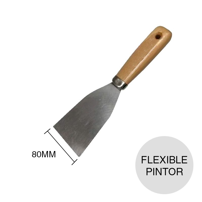 Espatula flexible Pintor Profesional acero rectificado x 80mm