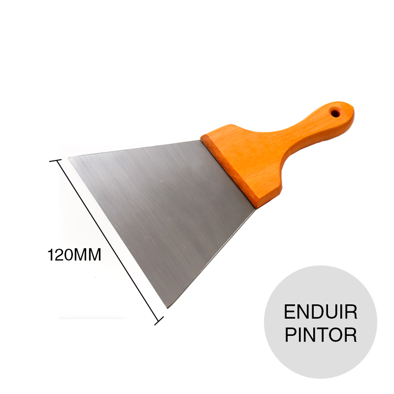 Espatula enduir pintor c/mango plastico inyectado acero x 120mm
