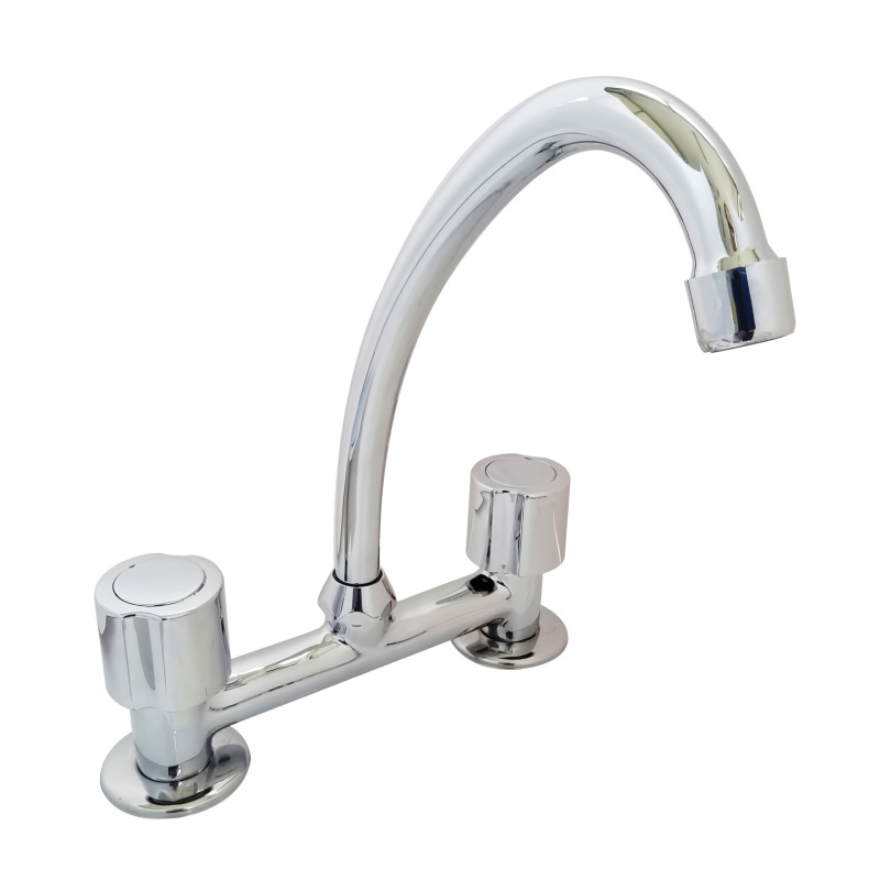 Griferia cocina metalica sobremesada AQ7000 cromado brillante