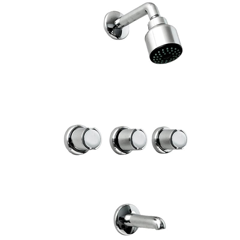 Griferia ducha metalica con transferencia Aq7000 cromado brillante