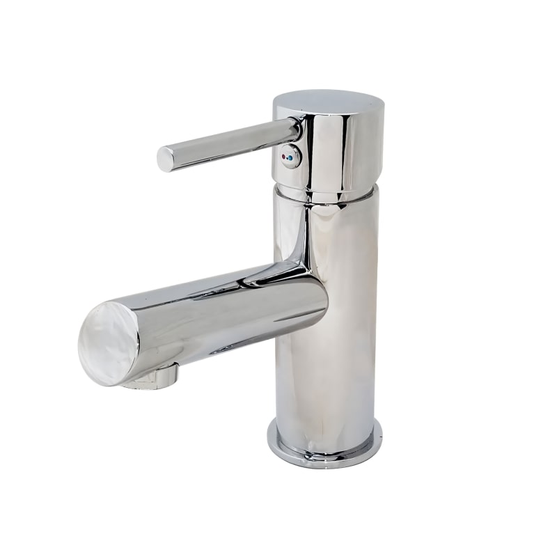 Griferia lavatorio metalica monocomando Spot pico bajo mesada cromado brillante 