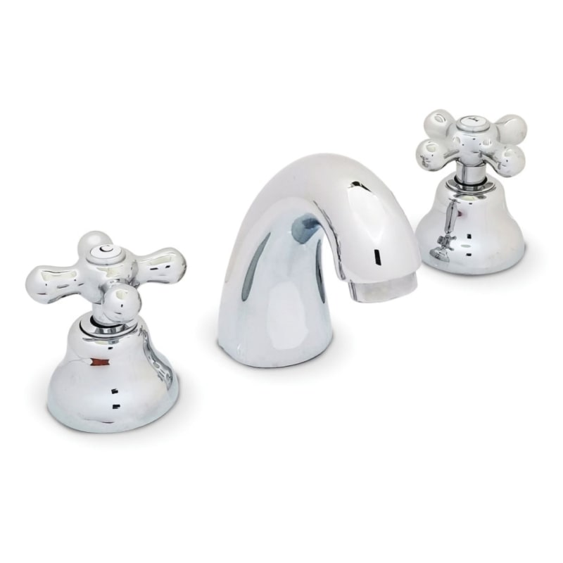 Griferia lavatorio metalica mesada Tharga cromado brillante