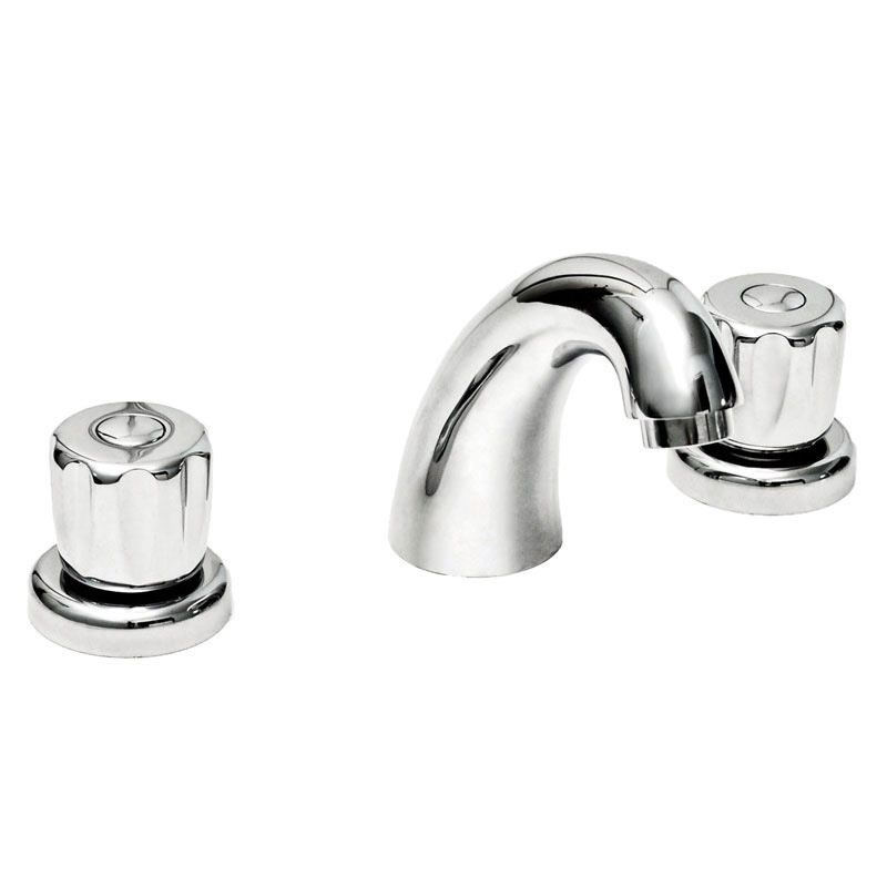 Griferia lavatorio metalica Aq6000 mesada doble comando cromado brillante