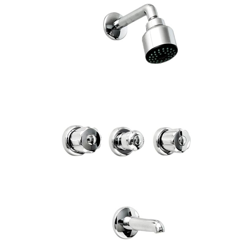 Griferia ducha metalica con transferencia Aq6000 cromado brillante