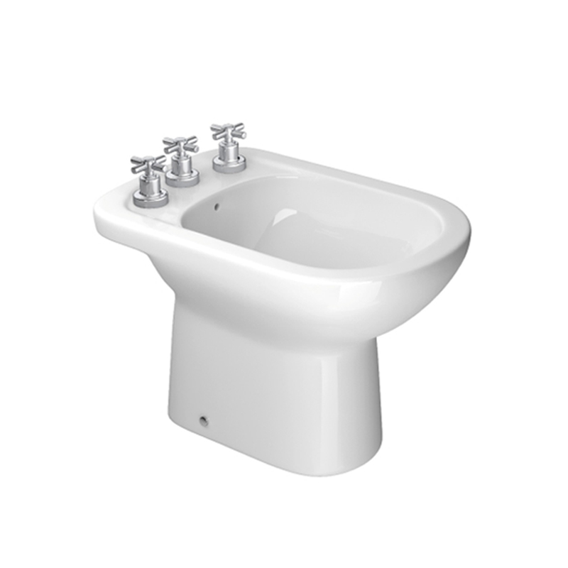 Bidet Vogue Plus 3 agujeros blanco 360mm x 380mm x 540mm