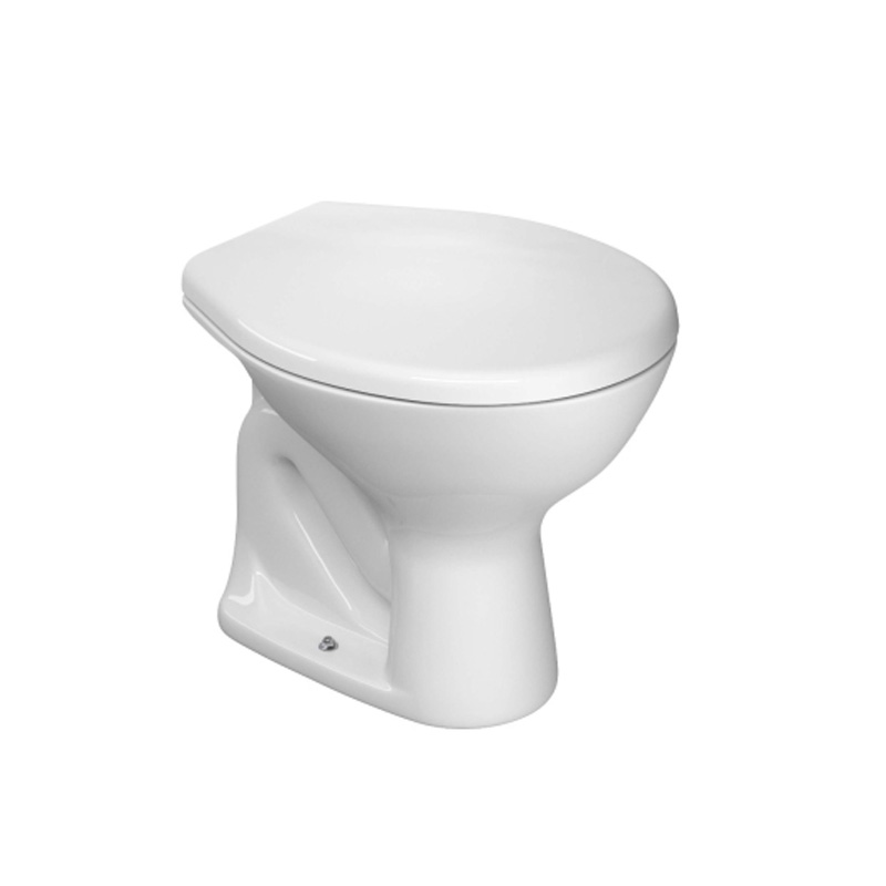 Inodoro corto Marajo blanco brillante 375mm x 380mm x 475mm