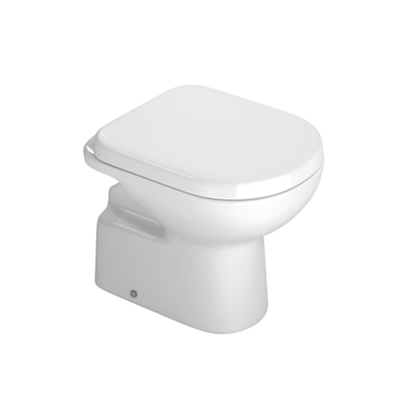 Inodoro largo Vogue Plus descarga dual blanco 360mm x 400mm x 615mm