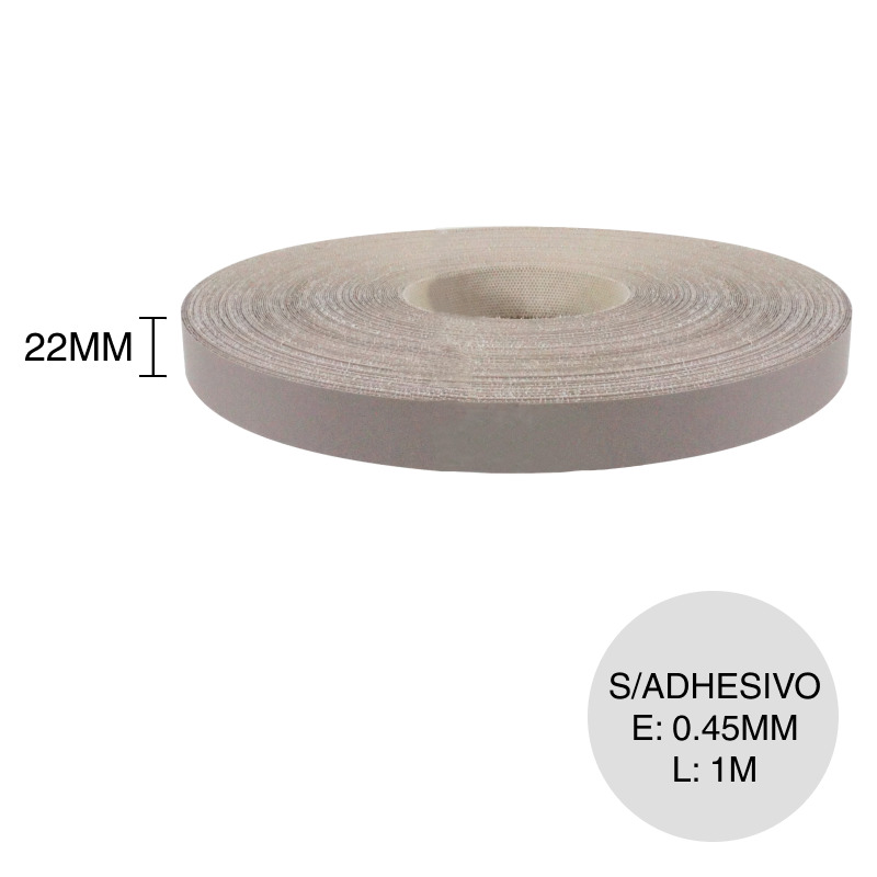 Canto ABS sin adhesivo sahara 0.45mm x 22mm x 1m