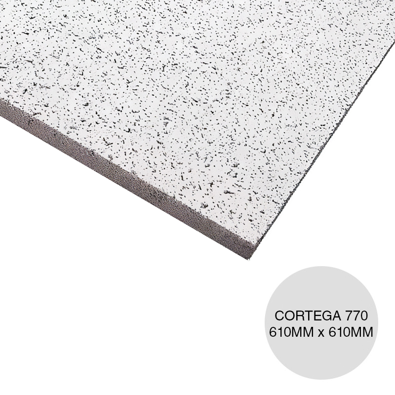 Placa cielorraso desmontable Cortega 770 16mm x 610mm x 610mm