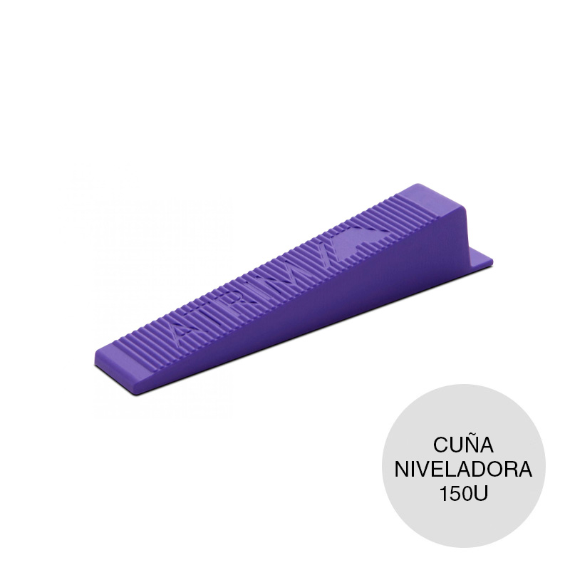 Cuña niveladora chica juntas piso y revestimiento bolsa x 150u