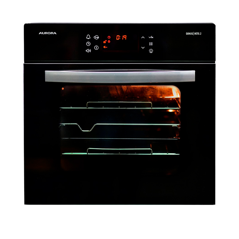 Horno eléctrico empotrable Qunuq hetg 2 negro 63L 2150W