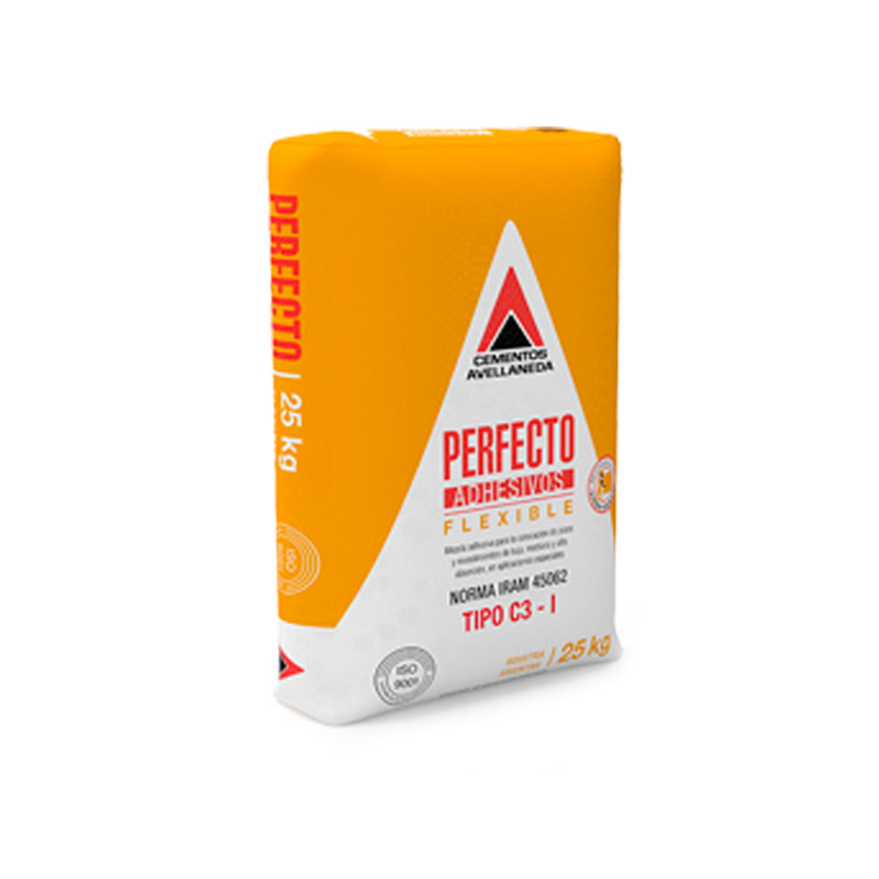 Pegamento pisos y revestimientos perfecto flexible bolsa x 25kg