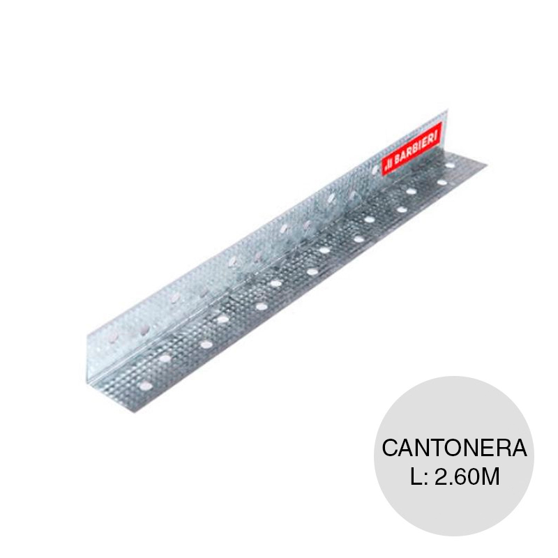 Perfil construccion seco cantonera galvanizado 31mm x 31mm x 2.60m