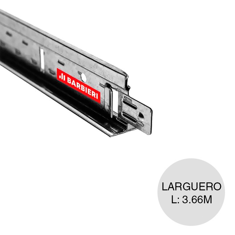 Perfil cielorraso desmontable galvanizado larguero T blanco 24mm x 32mm x 3.66m