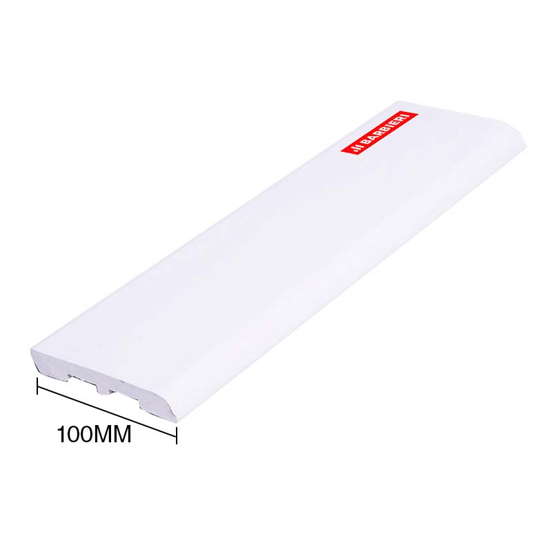 Zocalo Classic PVC blanco 12mm x 100mm x 3m
