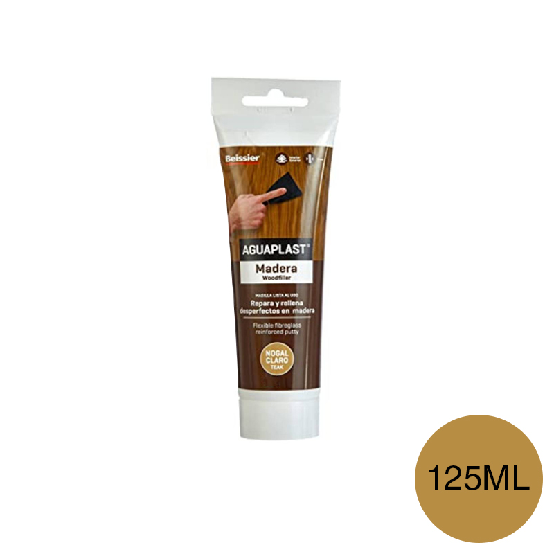 Masilla madera Aguaplast interior exterior nogal pomo x 125ml