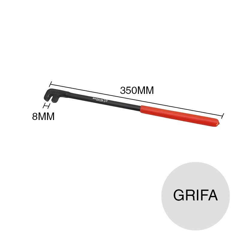 Grifa forjada dobladora 8mm x 350mm