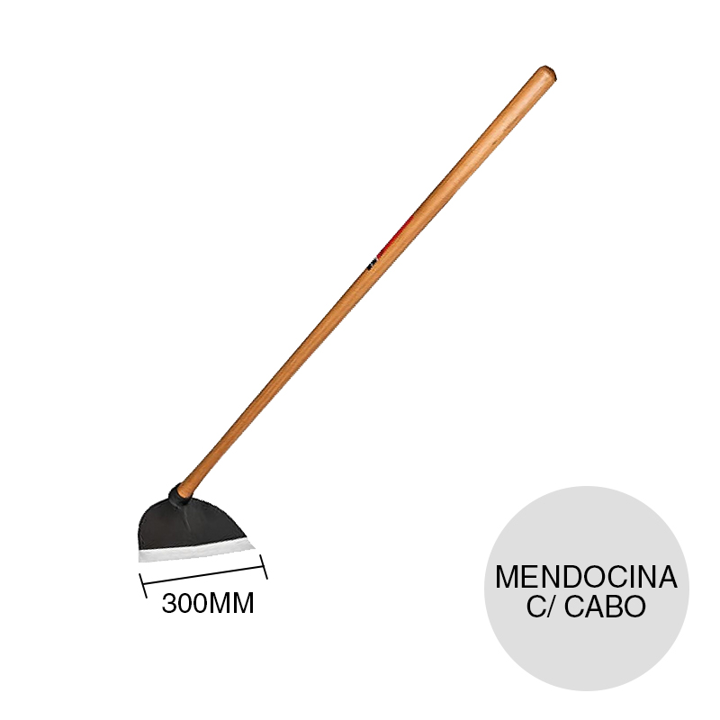 Azada forjada tipo mendocina c/cabo 300mm