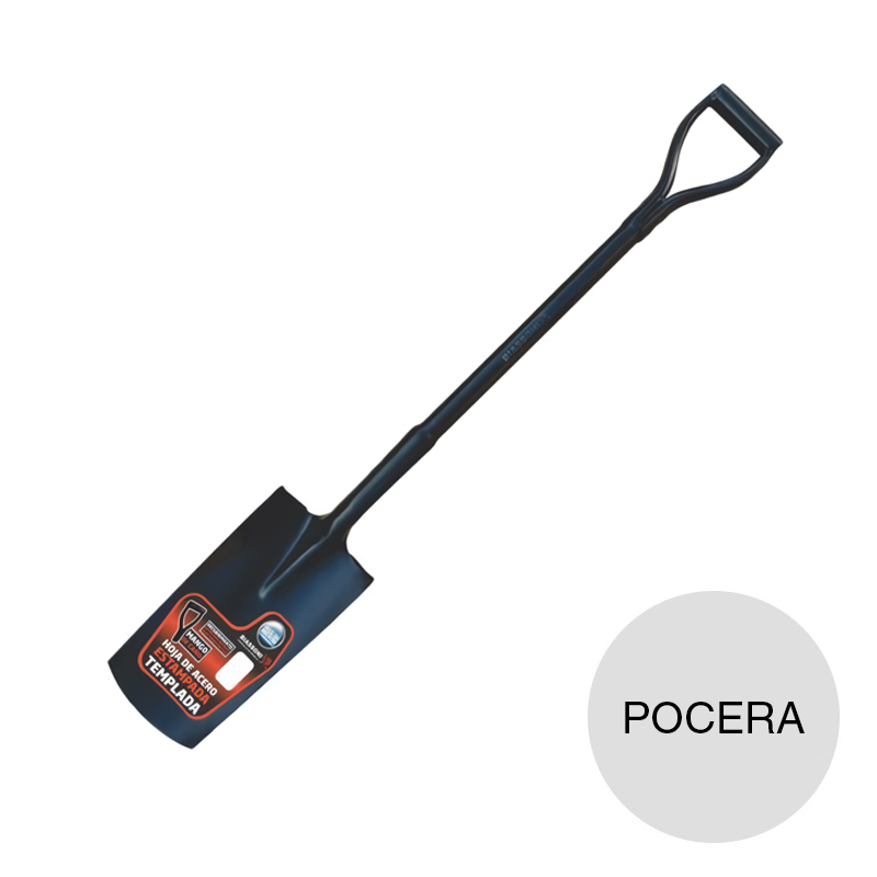 Pala estampada pocera cabo corto empuñadura caño