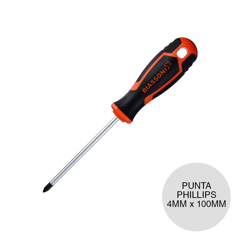 Destornillador punta phillips imantada 4mm x 100mm