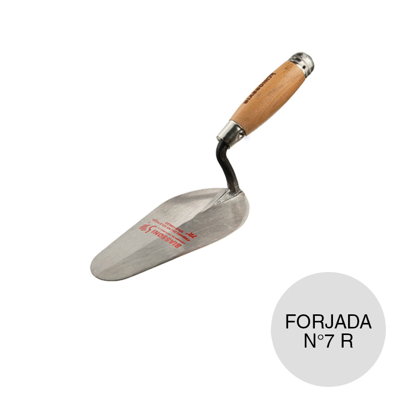 Cuchara albañil forjada punta roma N°7R